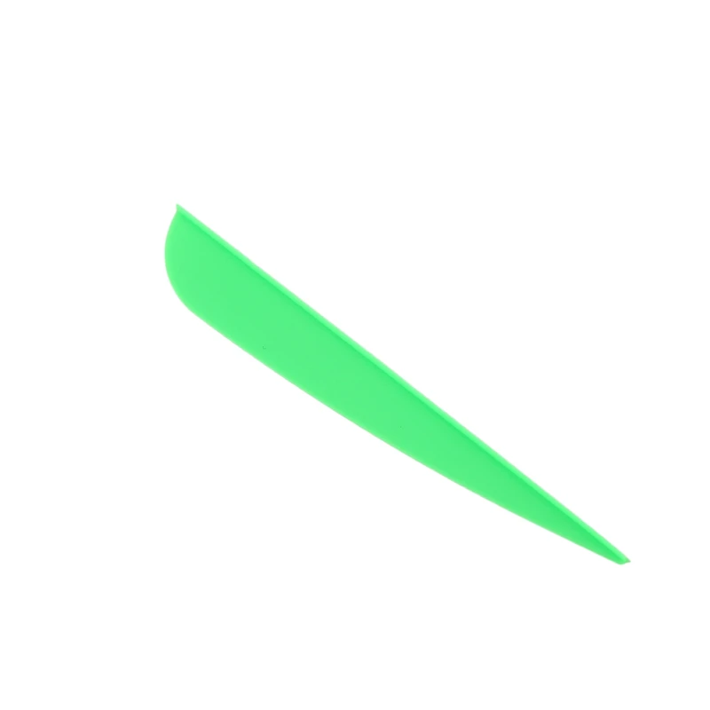 Стрелы лопасти 4 дюйма Пластиковые перо Fletching для DIY стрельба из лука стрелы 50 пакет (фиолетовый) и 50 пакет (зеленый)