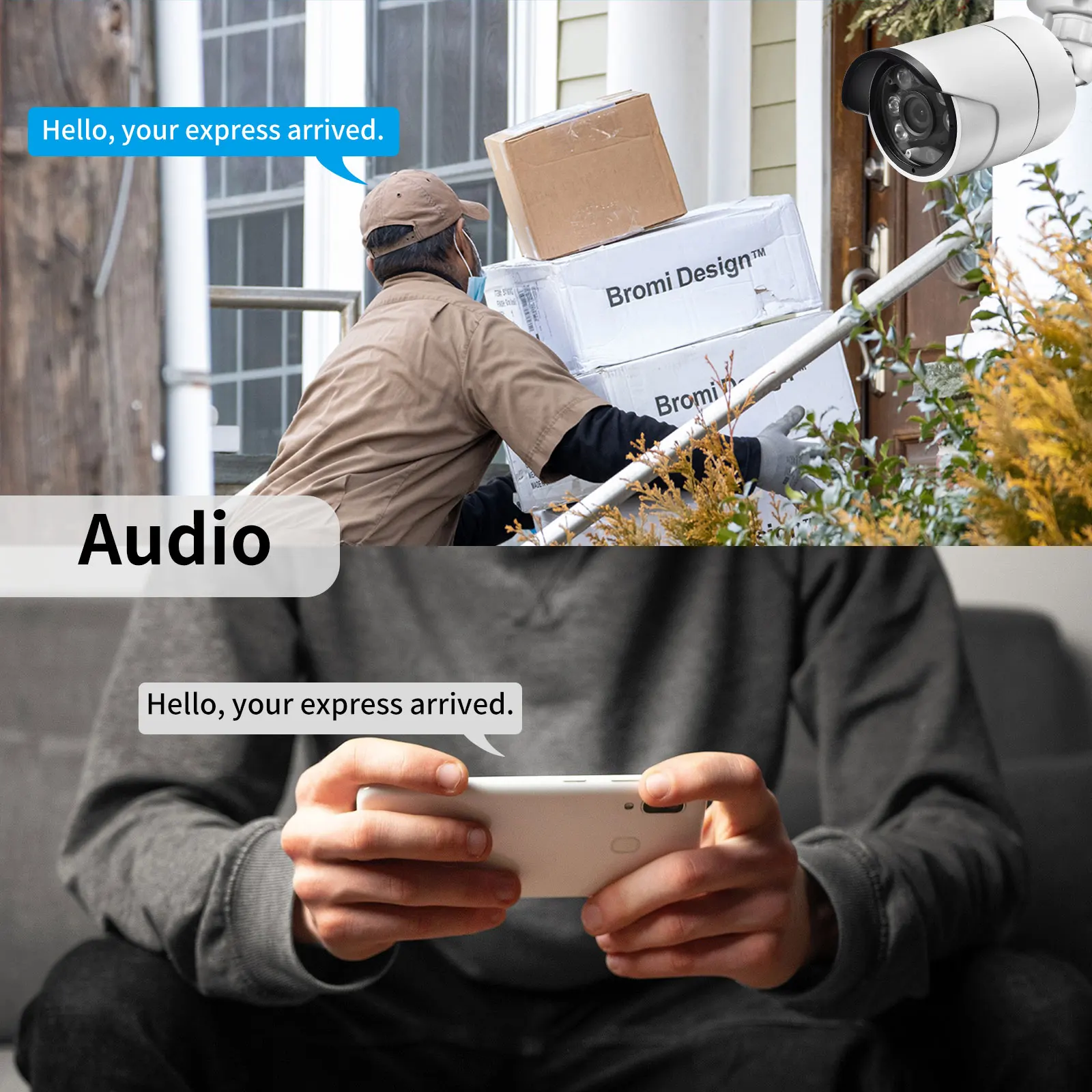 4/8CH 4K POE Ultra FHD Full Color Video Surveillance System 8MP H.265 NVR Audio IP Outdoor Security CCTV Cameras Kit Set security camera smart outdoor camera