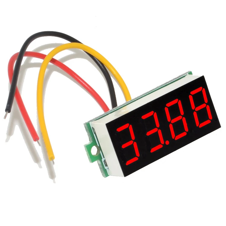 0.36" Blue LED Panel 4-Digit Digital Voltmeter Voltage Meter 0-33V BSG 
