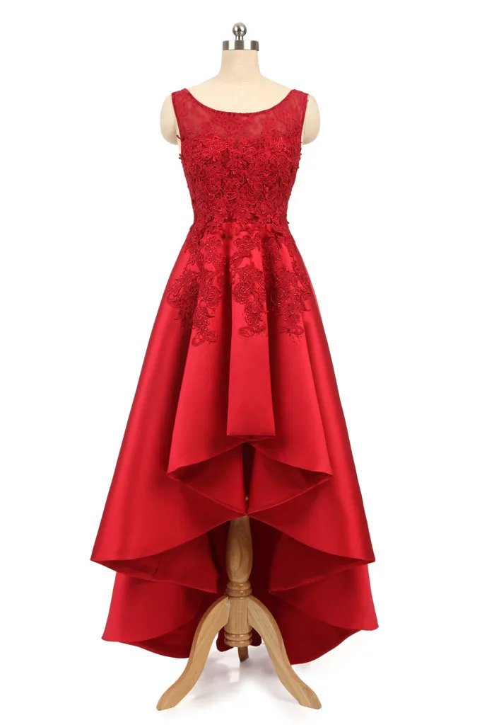 Элегантная женская обувь на высоких каблуках с низкой коктейльные платья тюлевые аппликация Бисер без рукавов платья официальные платья красные вечерние платья robe de soiree пикантная обувь; большие размеры