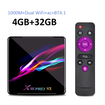 

Cheap! X88 PRO Amlogic S905X3 Android 9.0 TV Box 4GB 32GB 8K Quad-core 1080p Set top Box PK X96AIR H96 MAX X3