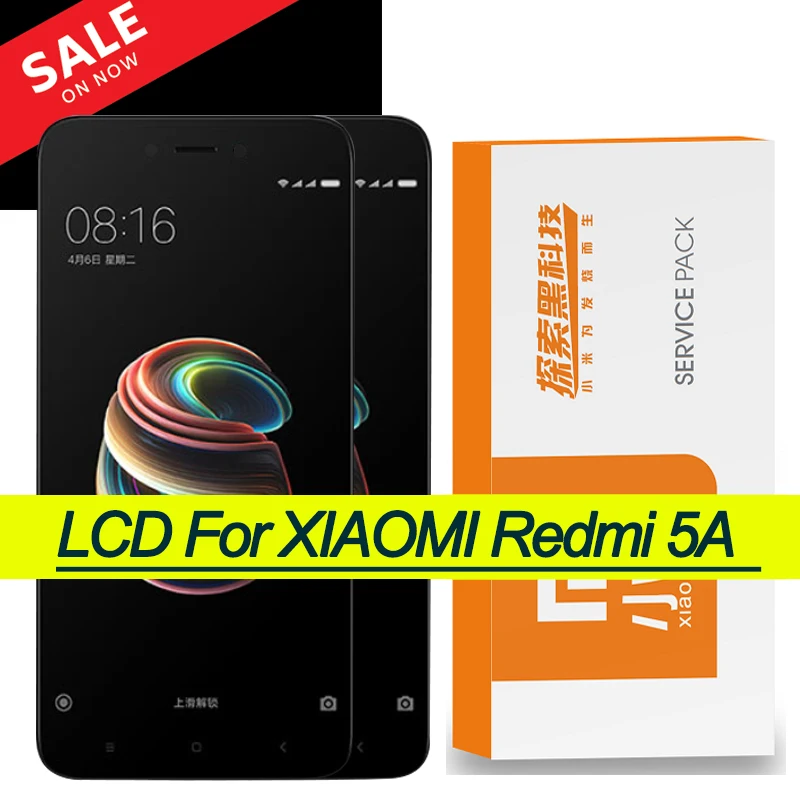 Original 5.0'' Display with Frame for Xiaomi Redmi 5A LCD Touch Screen Digitizer 5 A Repair Part | Мобильные телефоны и
