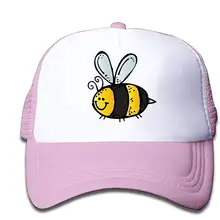 Гранж Bee Trucker Hat Регулируемая Задняя сетчатая кепка для детей