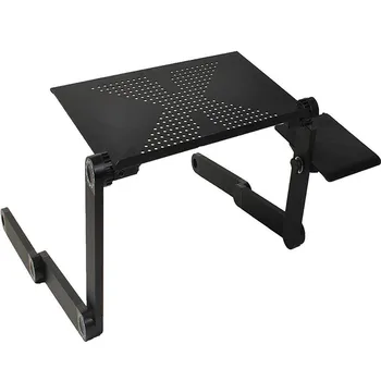 

Computer Desks Portable Adjustable Foldable Laptop Notebook Lap PC Folding Desk Table Vented Stand Bed Tray