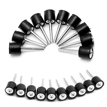50Pcs 1/2 "Tambour En Caoutchouc Mandrins 1/8" Tige Coupe Ponçage Manches Sable Anneau Tige/Tambour en caoutchouc pour Électrique Accessoires De Meulage