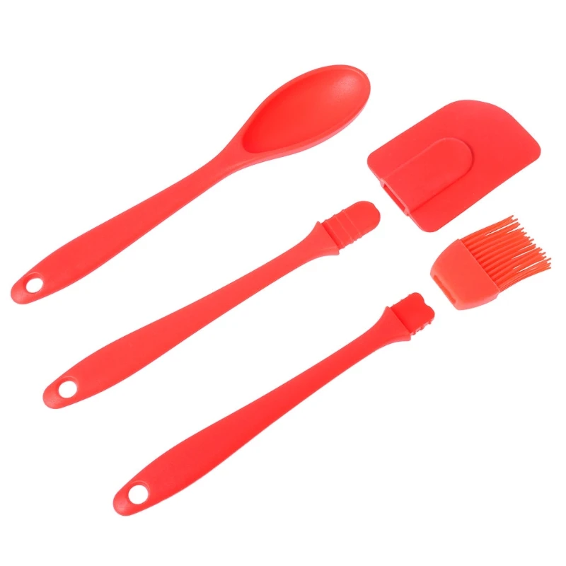 3 шт силиконовый шпатель ложка-кисточка набор кухонной утвари набор инструментов 72XF