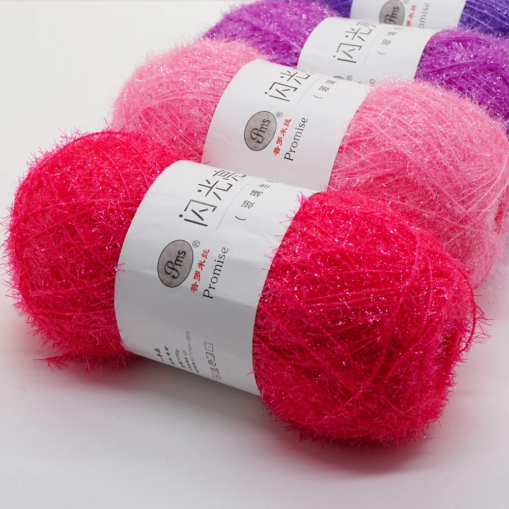 50g/Ball Luxury Acrylic Yarn Hand Knitting Glass Silk Yarn Thread for Clothing Handmade Hat Bag Scarf 3