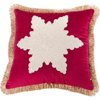 

Decorative cushion 46 * 46 cm, p / e snowflake 100%, raspberry