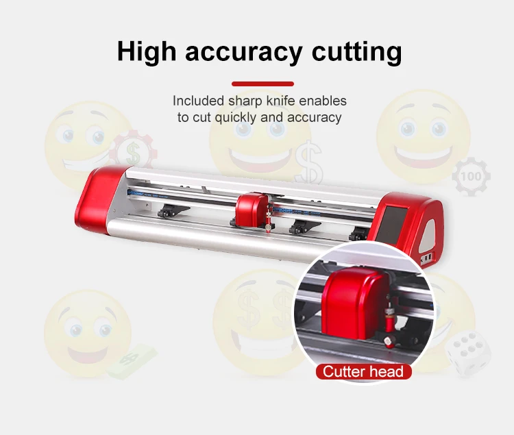 Desktop Auto Contour Cutting High Precision Vinyl Cutter Plotter 10 Inches Portable Wireless Mini Desktop Craft Cutters For Home