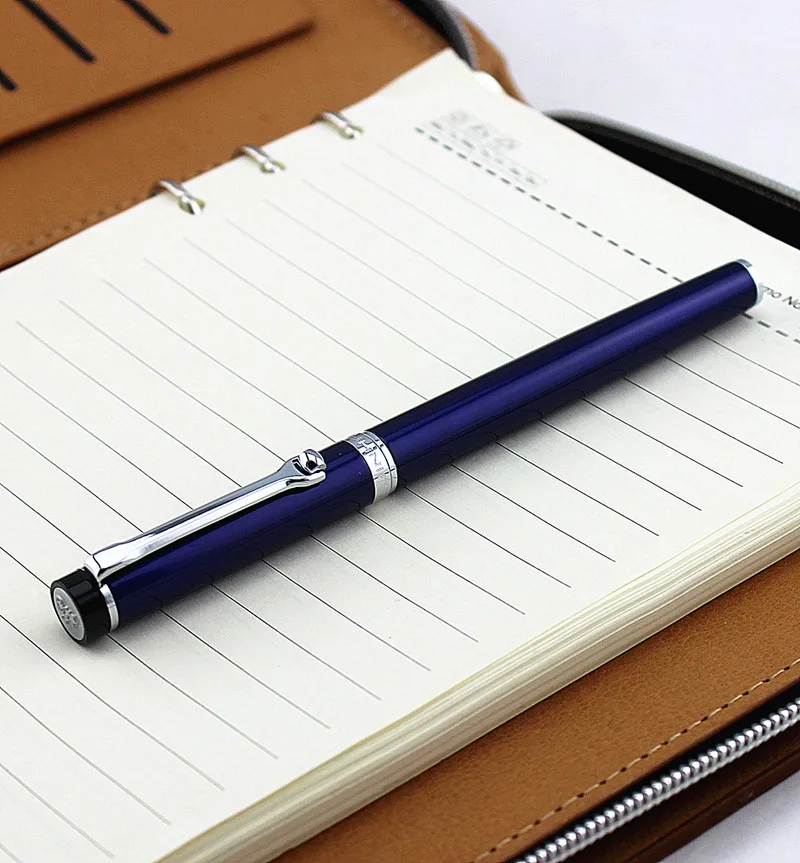 Jinhao, роскошная металлическая авторучка, деловая, Студенческая, 0,38 мм/0,5 мм, дополнительный тонкий наконечник, каллиграфия, офисные принадлежности, инструмент для письма - Цвет: ONE PEN