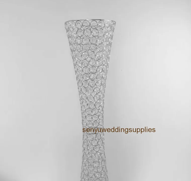 12pcs) column crystal wedding pillar flower stand walkway stand wedding decoration& event party centerpiece senyu01335