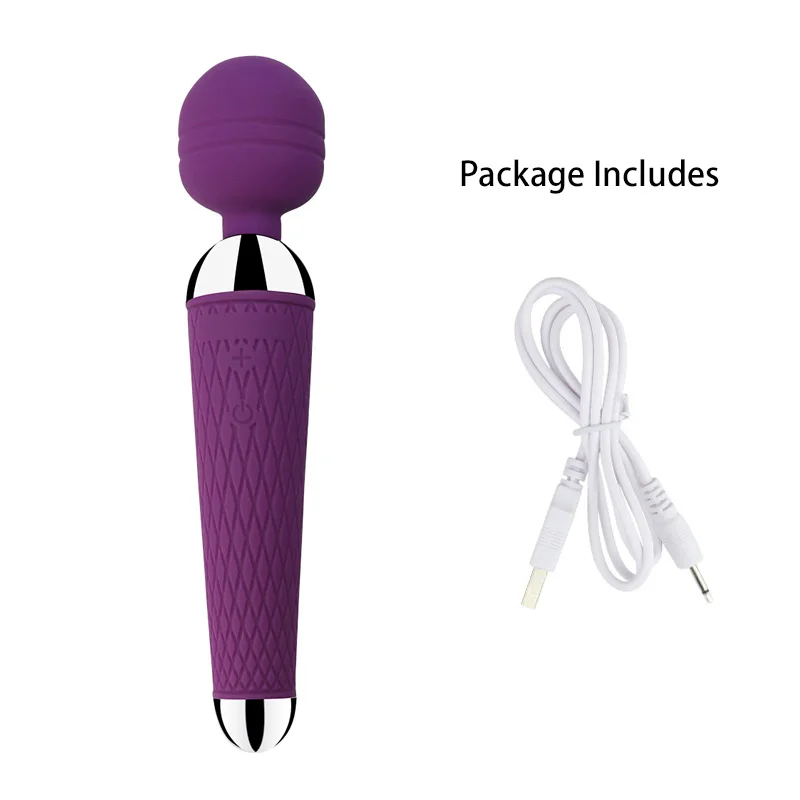 Мощный домашний питомец взрослая электронная игрушка продукт G-spot вибратор зарядка AV палка женские интимные игрушки для женщин USB электронный pet тег - Цвет: purple