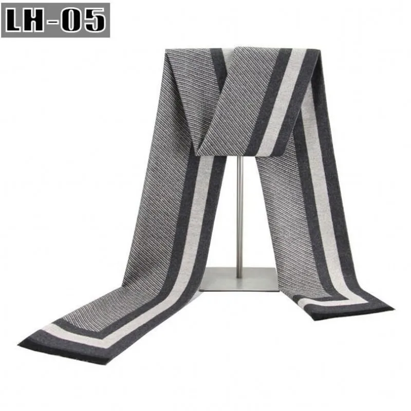 LH-05 Новинка, 30 см* 180 см, мужские Модные Дизайнерские шарфы, мужские зимние шерстяные вязаные кашемировые шарфы, для пары, высокое качество, толстый теплый длинный шарф - Цвет: LH-05