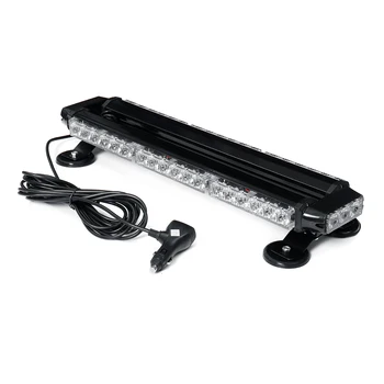 

12V 42 LED Amber Double Side Traffic Safety Advisor Strobe Flash Light Bar Car Roof Emergency Light Magnetic 7 Flashing Pattern