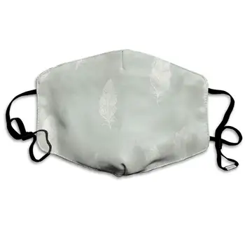 

Mouth Mask For Daily Dress Up, Feather Anti-dust Mouth-Muffle, Washable Reusable Holiday Half Face Masks For Mens And Womens