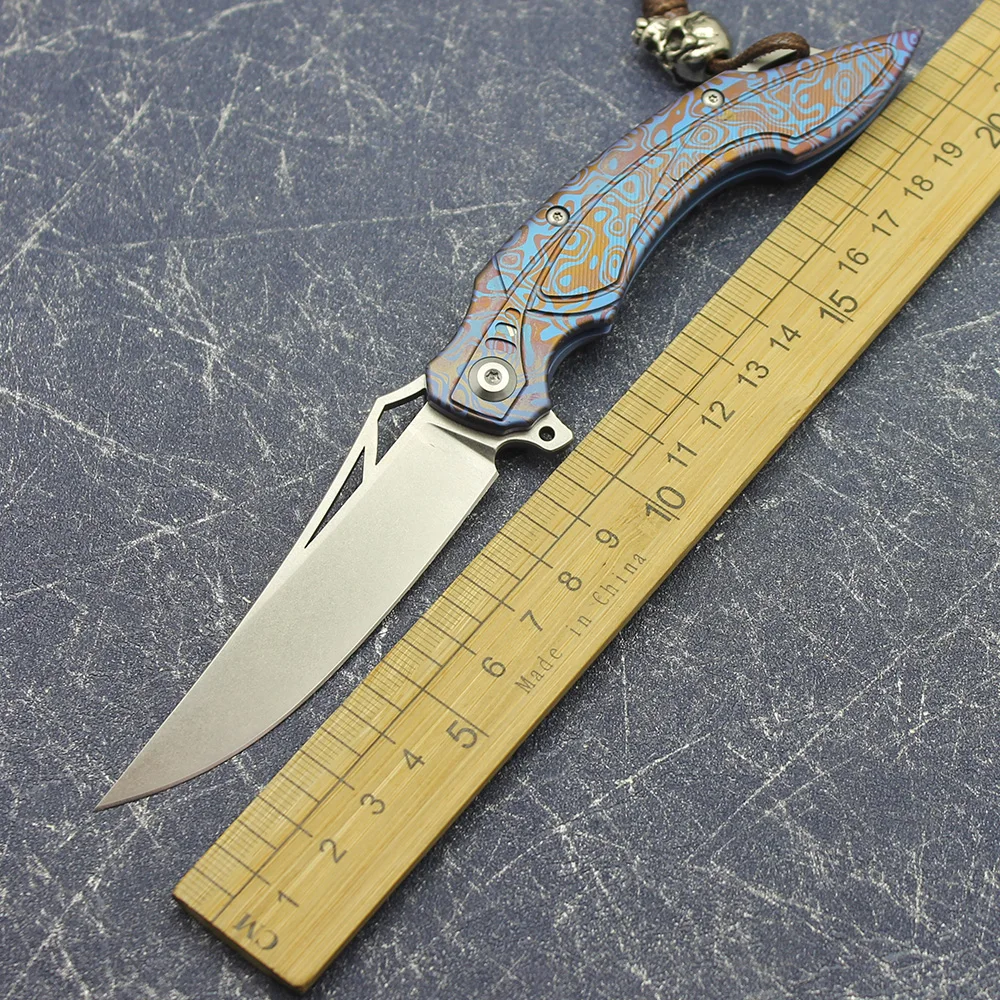 Лезвие M390 рукоятка из титанового сплава тактический нож для самообороны охоты