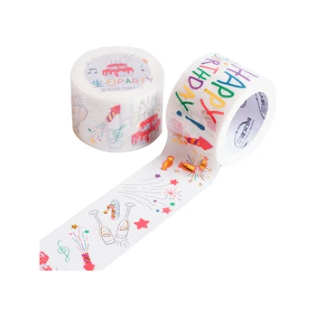 

Special oil gilding washi tape birthday holiday party decoration diy stickers