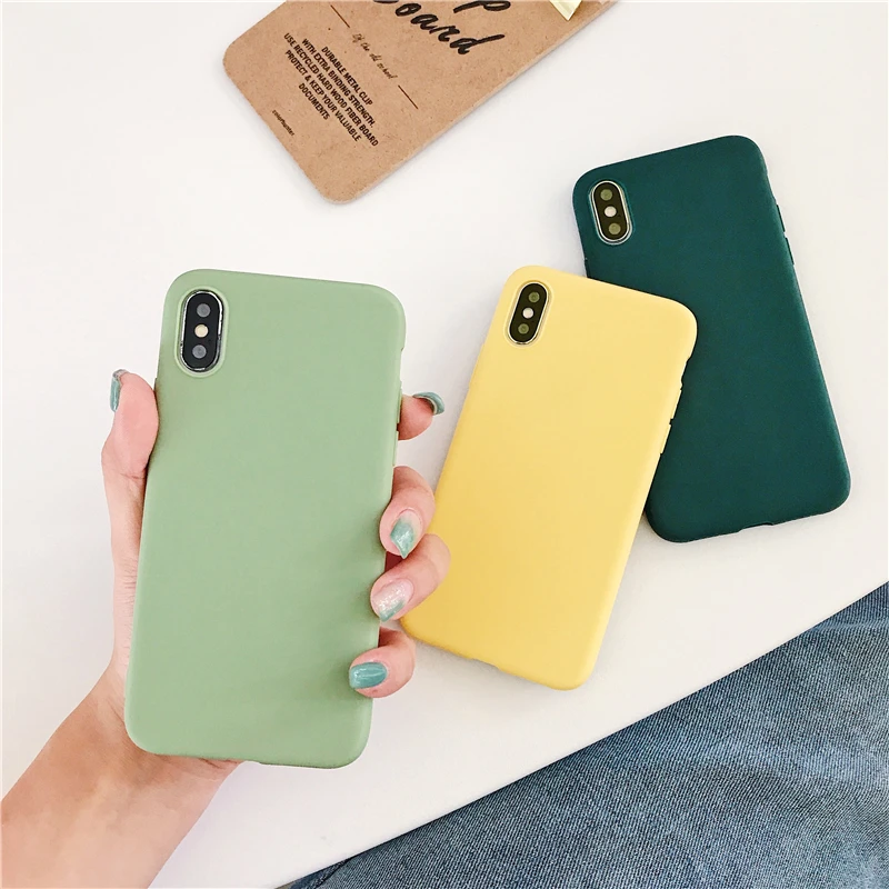 Цветной Мягкий силиконовый чехол для Xiao mi Red mi Note 6 5 7 8 Pro Red mi 7 6A 7A K20 Pro матовый чехол для Xiaomi mi 9 SE mi 9T mi 8 Lite 5x