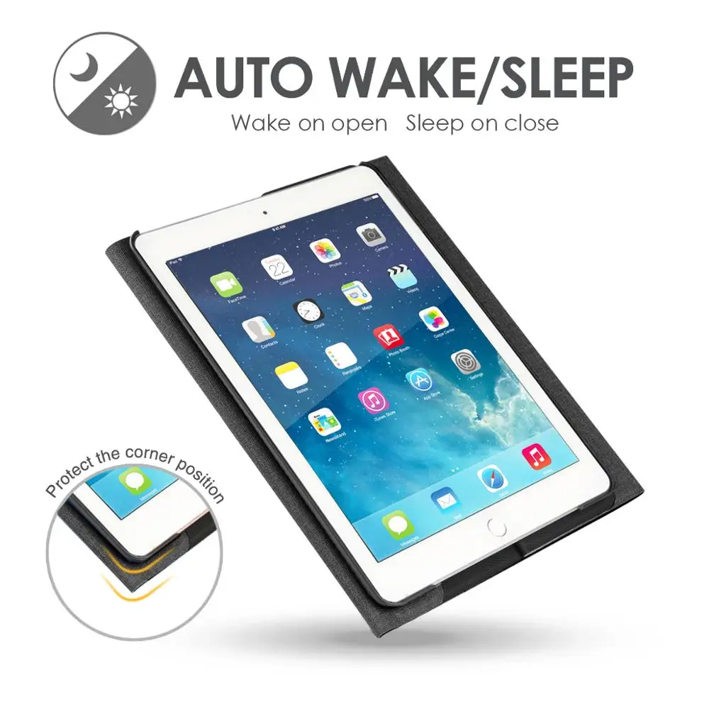 Чехол для iPad с клавиатурой для iPad 9," для iPad Pro Air 1 Air 2 9,7, умный чехол с раскладкой клавиатуры qwero/AZERTY