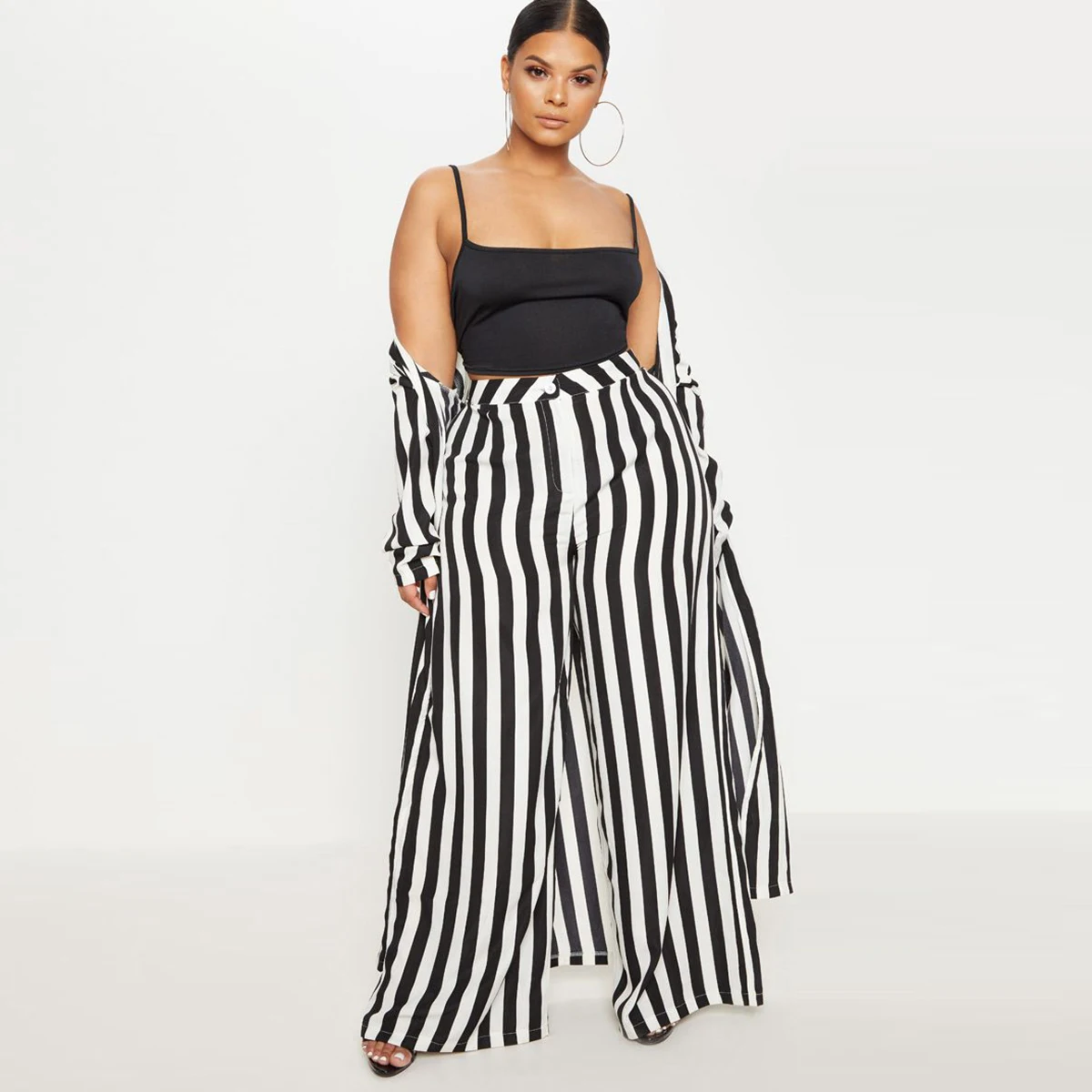 plus size lace palazzo pants