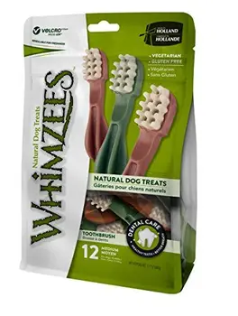 

Whimzees Estrella, cepillos de Dientes, Tamaño Mediano, 75 Piezas