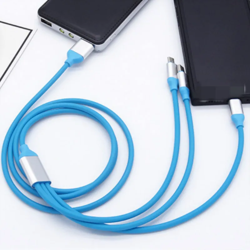 3 в 1 мульти usb type C зарядный кабель для iPhone sony сотовый телефон смартфон Micro USB зарядное устройство Kabel Cabo несколько USB C Line1.2m