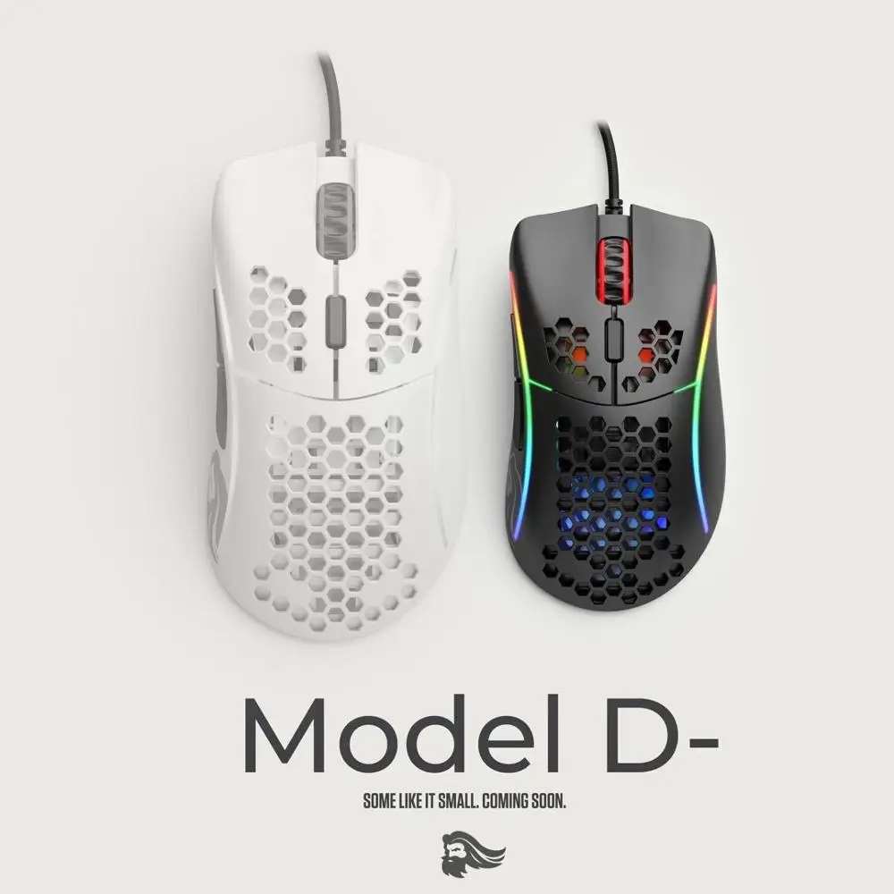 Mouse Glorious Gaming Model D- Minus (Small) White Matte (Branco