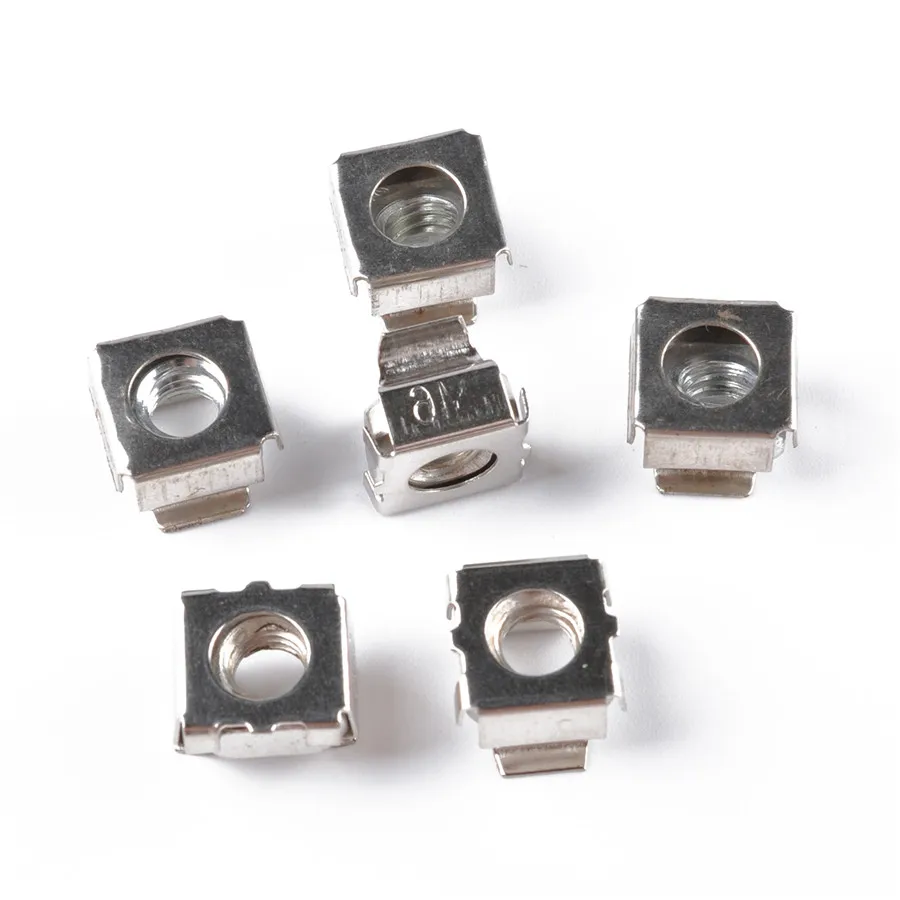 50 комплектов M6x20mm аппаратные гайки с квадратным отверстием и крепежные винты шайбы для серверной стойки и шкафа
