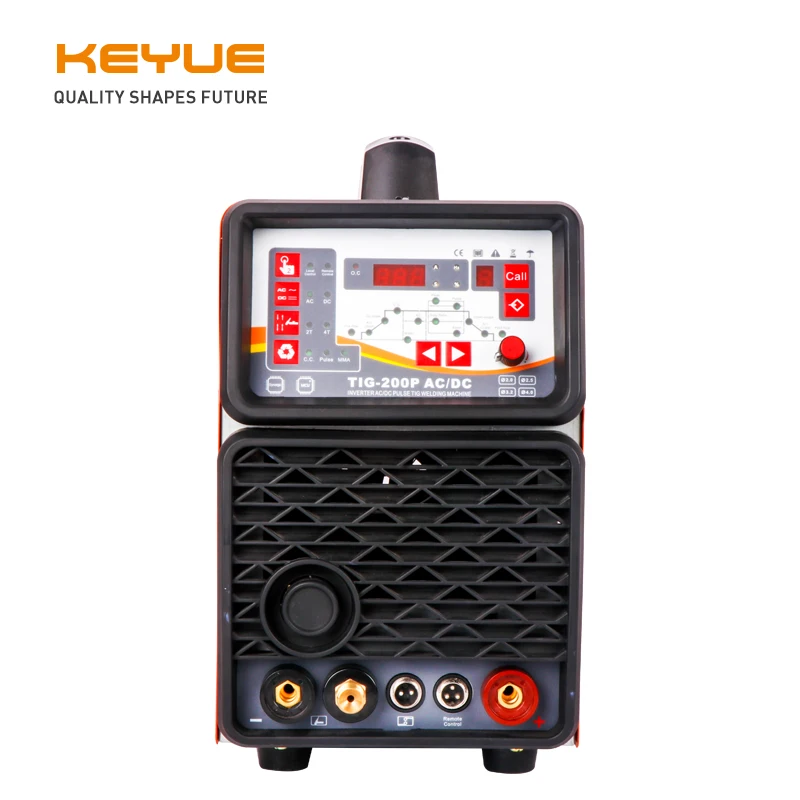 KEYUE TIG200P AC DC портативный однофазный 220 В алюминиевый сварочный инвертор цифровой