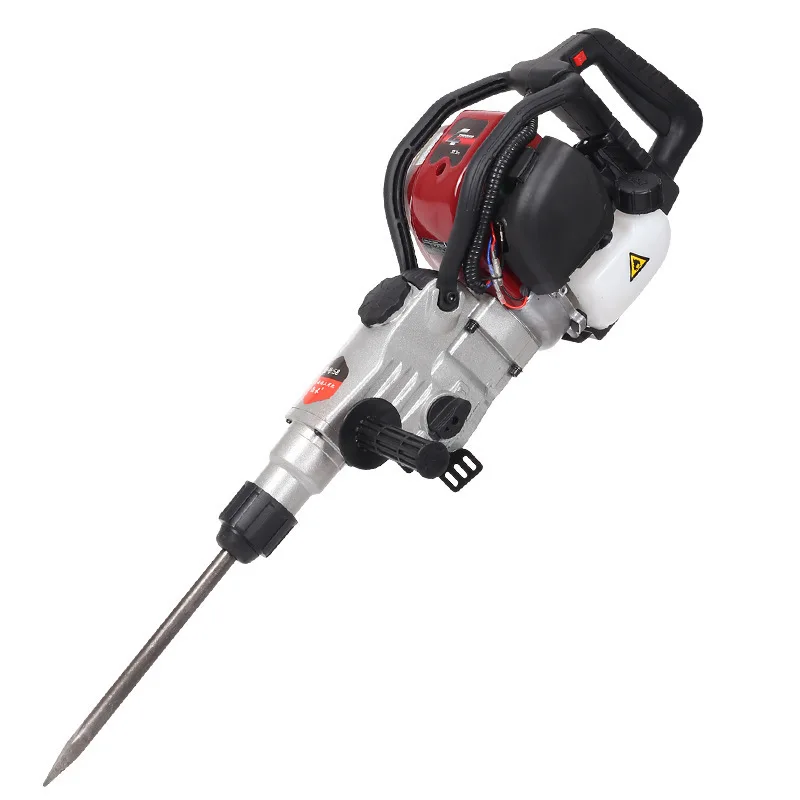 Four-stroke Gasoline Driller Impact Drill Concrete Rock Electric Hammer Broken Stone Petrol Pickaxe Dual-use Rock Drilling Tools ruca stone petrol подставки под тарелки 2 шт