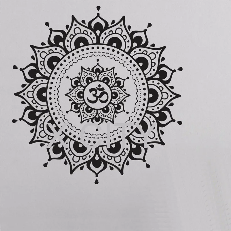 29 дизайнов Мандала знак Ом Наклейка на стену виниловая художественная наклейка Йога Студия медитация в позе лотоса домашний декор Фреска - Цвет: Y