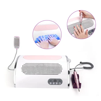 

Deciniee 54W Nail LED UV Lamp Vacuum Cleaner Suction Dust Collector 25000RPM Drill Machine Pedicure Remover Polisher Tools