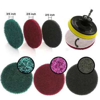 

Drill Brush Scrub Brush Polishing Plate Long Reach Attachment For Mat Sinks