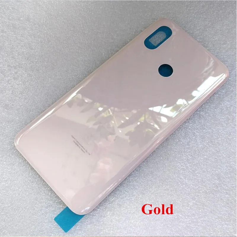 Оригинальная задняя крышка батарейного отсека для Xiao mi 8 mi 8 mi 8 - Цвет: Gold