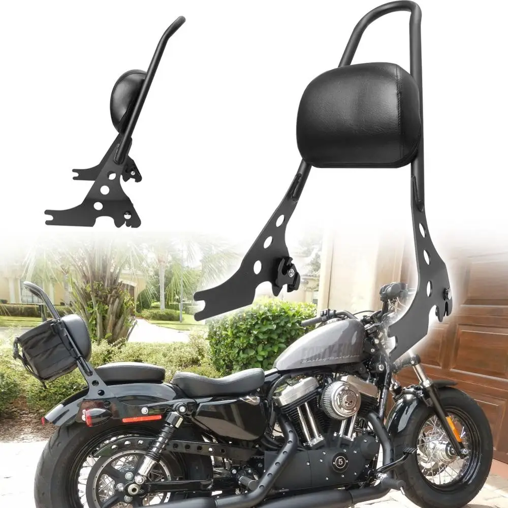 Мотоцикл кафе гонщик черный Съемная Сисси стойка для пассажира спинки подходит для Harley Sportster XL 883C 883R 1200R 1200C XLH