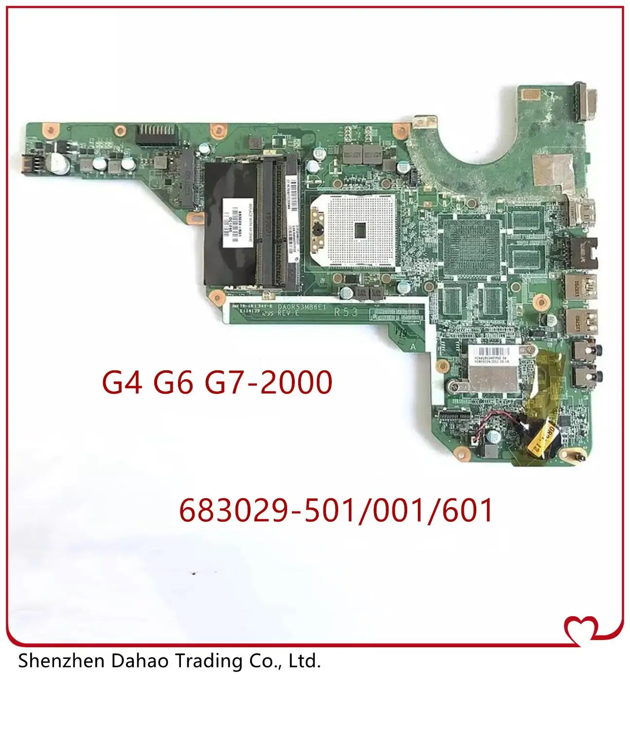 683029 501 001 для HP Pavilion G4 2000 G6 G7 материнская плата ноутбука DA0R53MB6E0 DA0R53MB6E1 работает