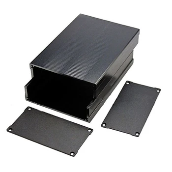 

HOT-Aluminum Enclosure Electric PCB Box 105X55X200mm for DIY, for Thunder Protection Aluminum Box