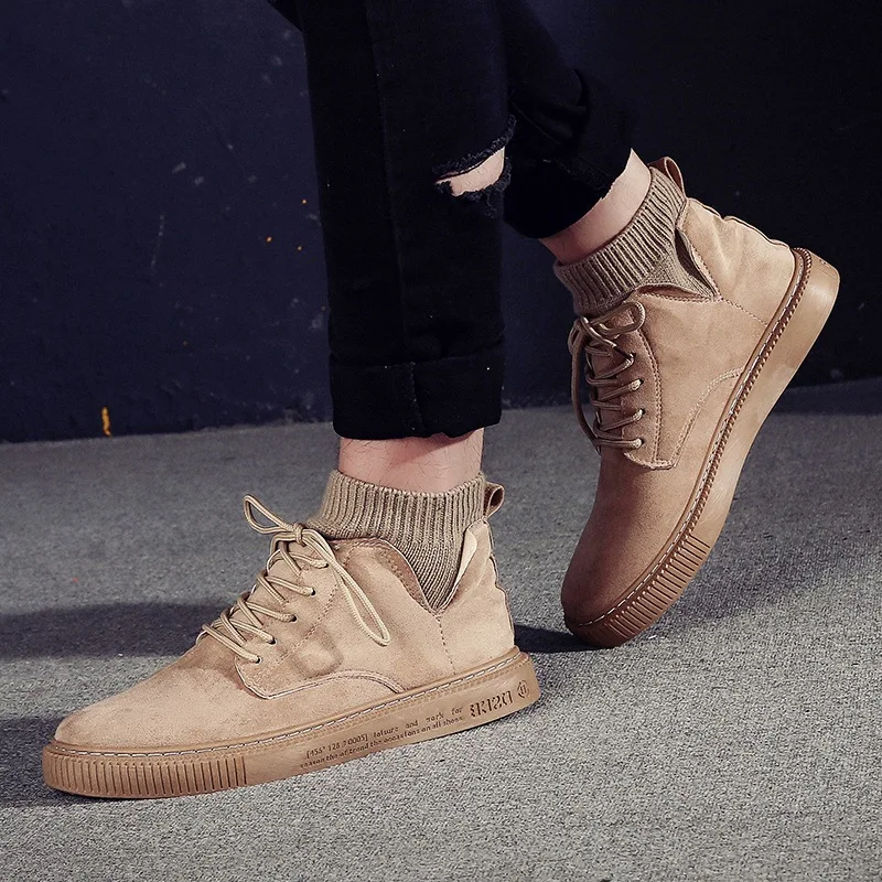 

2020 Spring New Style Men High Shoes Korean-style Lace-up Comfortable Versatile Trend STUDENT'S Shoes Hot Selling Shoes Men's
