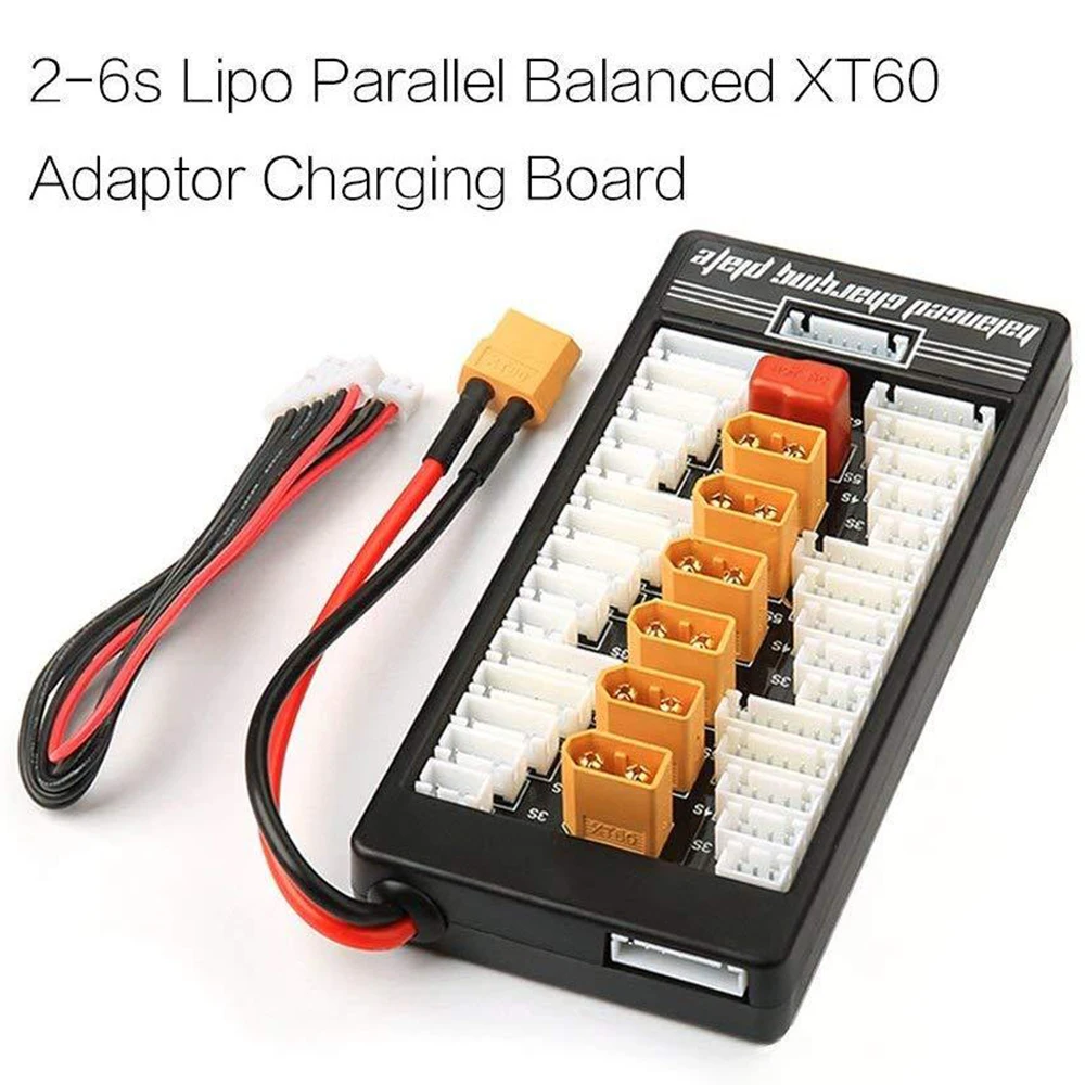 

2S-6S Lipo Battery Parallel Balanced Charging Board XT60 Plug For RC Battery Charger B6AC A6 720i Parallel Charging Plate Board