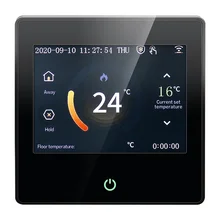 

Tuya WiFi Smart Thermostat Heating Temperature Controller with Celsius/Fahrenheit LED Touch Screen Work With Alexa Google 3A/16A