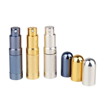 

New 6ml Aluminum Tube Perfume Bottle Portable Empty Spray Bottle Glass Liner Spray Atomizer Cosmetic Container Refillable Bottle