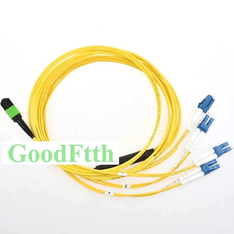 

Fiber Patch Cord Jumper Cable MPO-LC SM 8 cores 3mm GoodFtth 1-15m