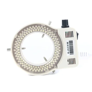 

Agnicy Stereo Microscope Light Source High Brightness White Auxiliary Light Source Adjustable Ring Light Source 144 LED