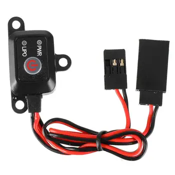 

SKYRC Battery Power Switch LiPo NiHM NiCad Digital Power Switch On/Off MCU Control Led Indicator for 1/10 1/8 RC Car Racing Car