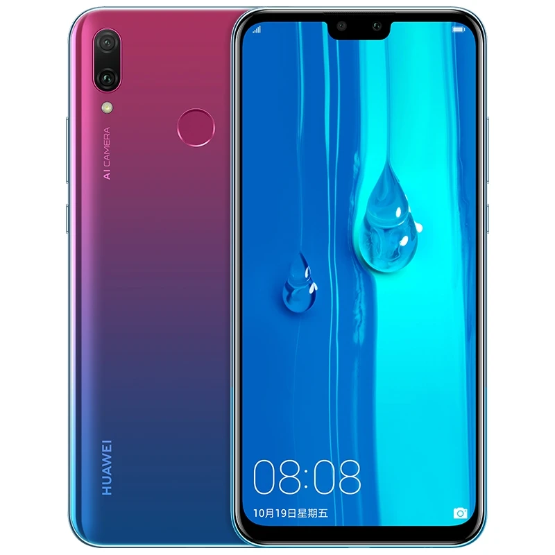 Оригинальный смартфон Huawei Y9 2019 Enjoy 9 plus 4 Гб 128 ГБ 6 5 дюйма 2340x1080 Восьмиядерный Kirin 710