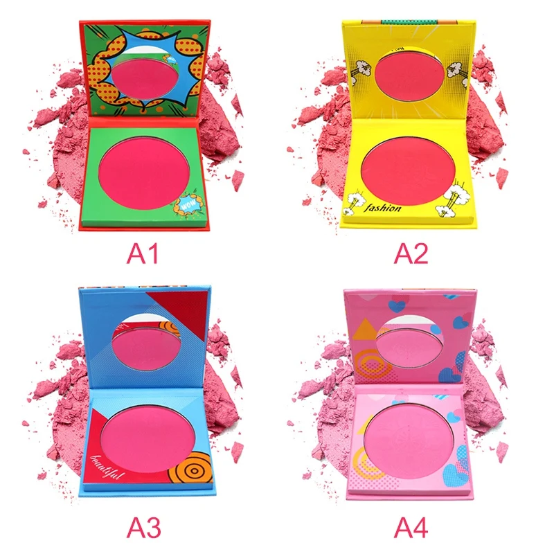 Хит, красивые Румяна для лица, пудра, осветляющая кожу, стойкие к размазыванию, румяна, подсвечивающие, женские аксессуары для макияжа
