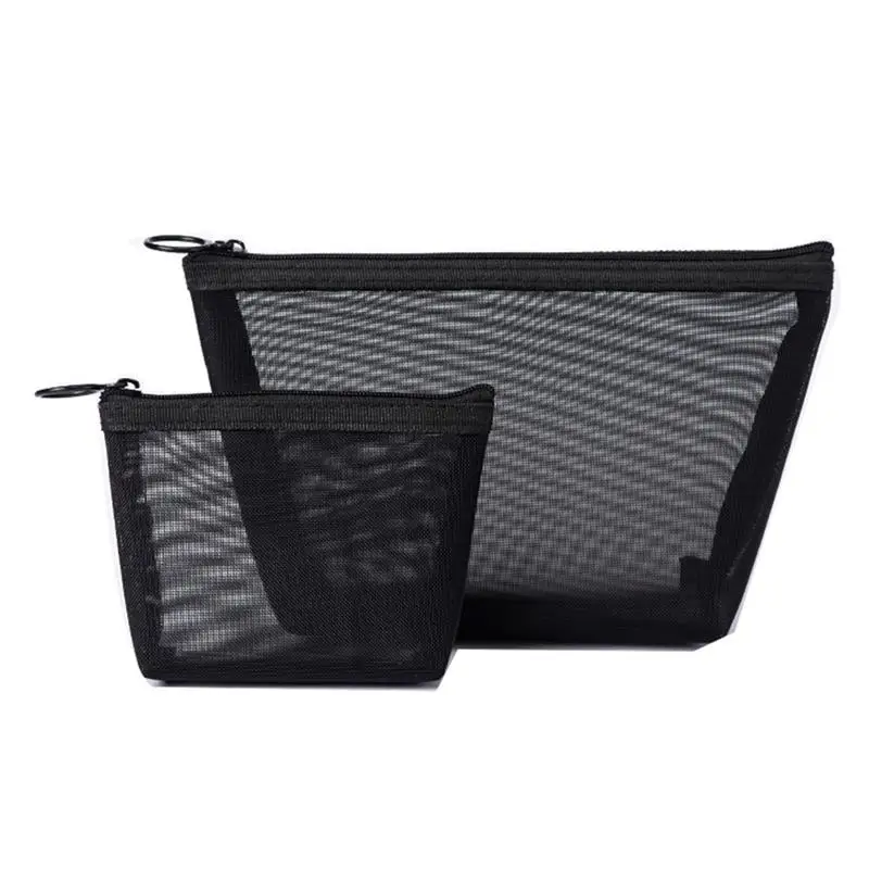3Pcs Travel Storage Bags Portable Delicate Durable Zipper Storage Pouches For Camping Black Color High Quality Makeup Tool Kit 3Pcs Travel Storage Bags Portable Delicate Durable Zipper Storage Pouches For Camping Black Color High Quality Makeup Tool Kit