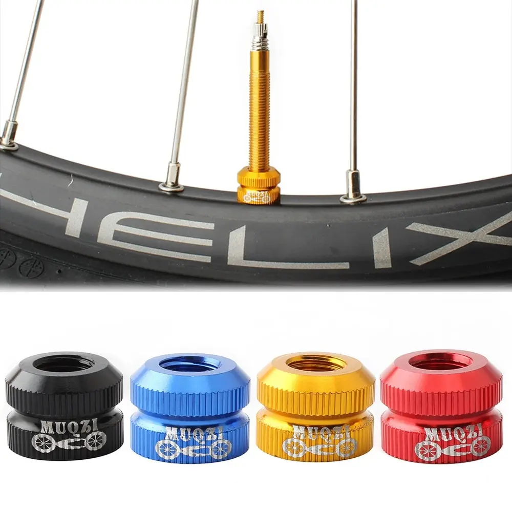 MTB Road Bike Tubeless Tire Valve Nut Bicycle Inner Tube Caps Vacuum Nozzle Lock Replacement Accessories | Спорт и развлечения