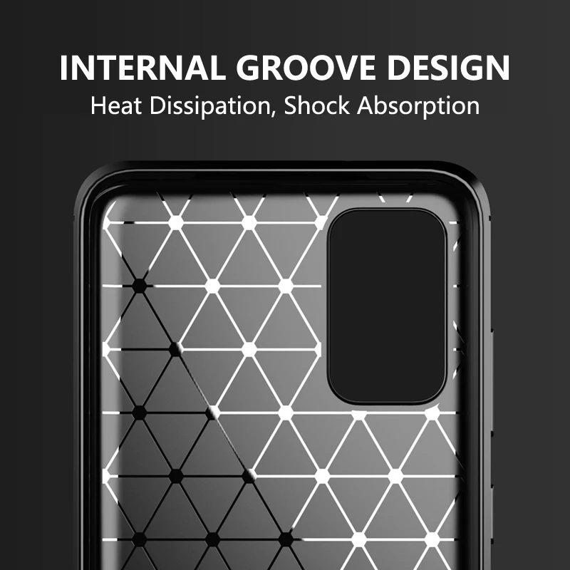 Чехол для Samsung S20 мягкий ударопрочный чехол из ТПУ чехлы углеродного волокна с