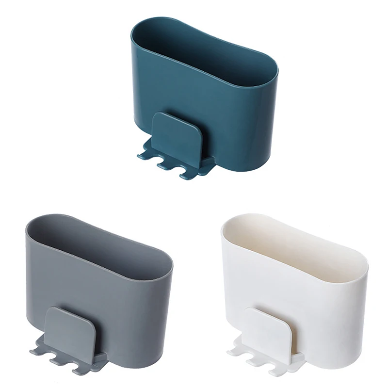 Soporte de pared para cepillos de dientes, sin perforaciones, soporte para taza del tocador, montado en la pared, portavasos para enjuague bucal, estante de almacenamiento